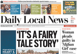 daily local news front page