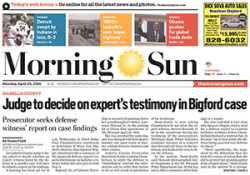 morning sun newspaper