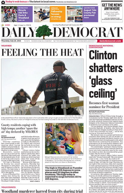 woodland-daily-democrat-front-page
